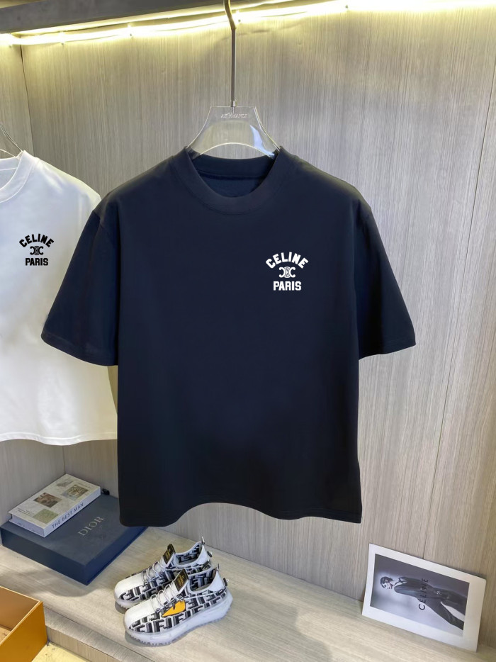 Celine Cotton Short-sleeved T-shirt