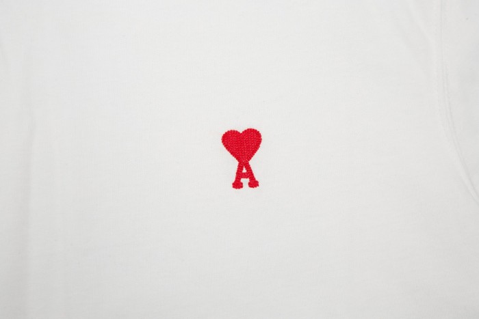 AMI Paris Ami De Coeur-embroidered T-shirt