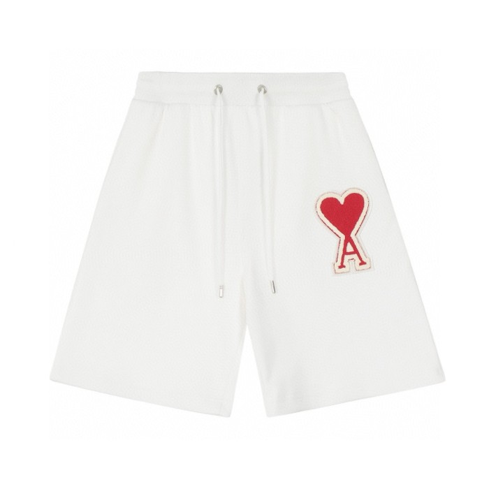 AMI PARIS EMBROIDERED SHORTS