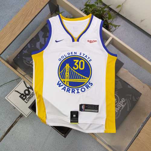 NBA Nike Warriors Curry Embroidered No. 30 Jersey Basketball Jersey