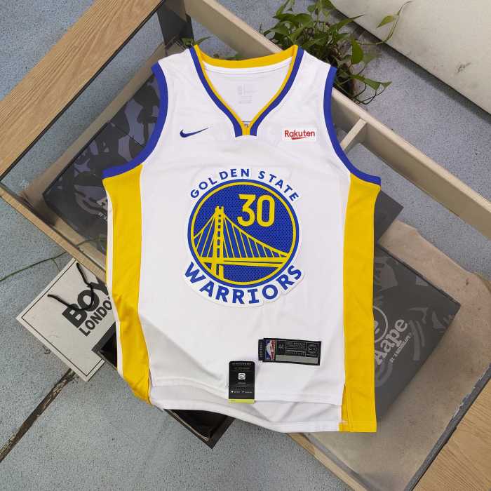 NBA Nike Warriors Curry Embroidered No. 30 Jersey Basketball Jersey