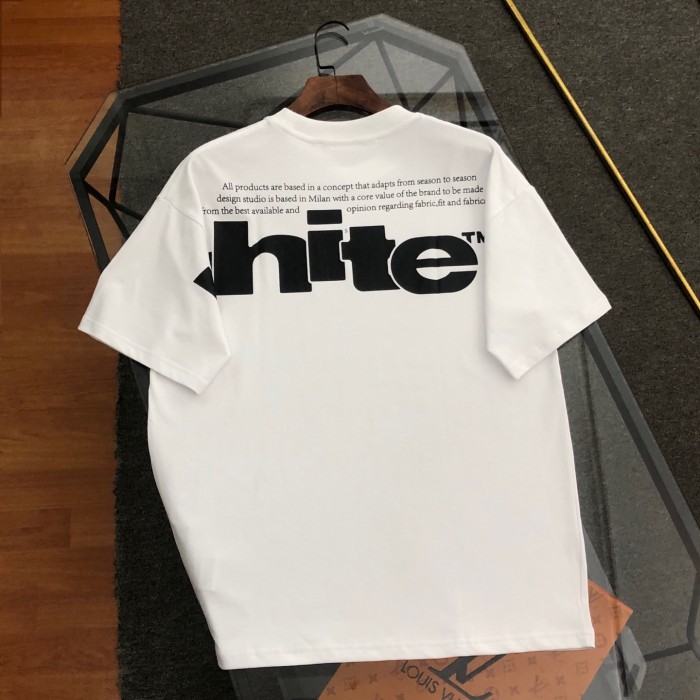 OFF-WHITE Shared Skate Logo Cotton T-shirt