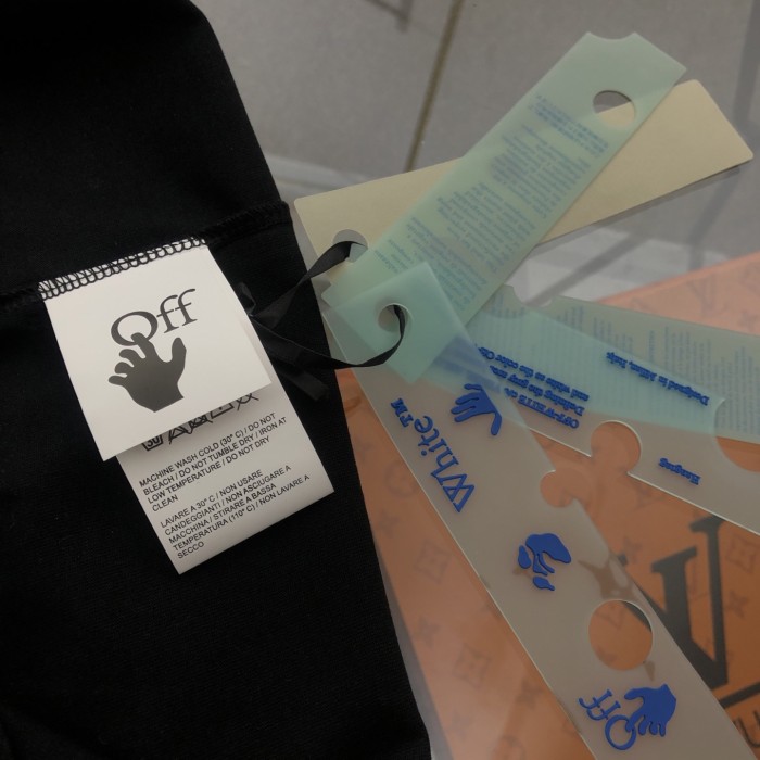 OFF-WHITE Shared Skate Logo Cotton T-shirt