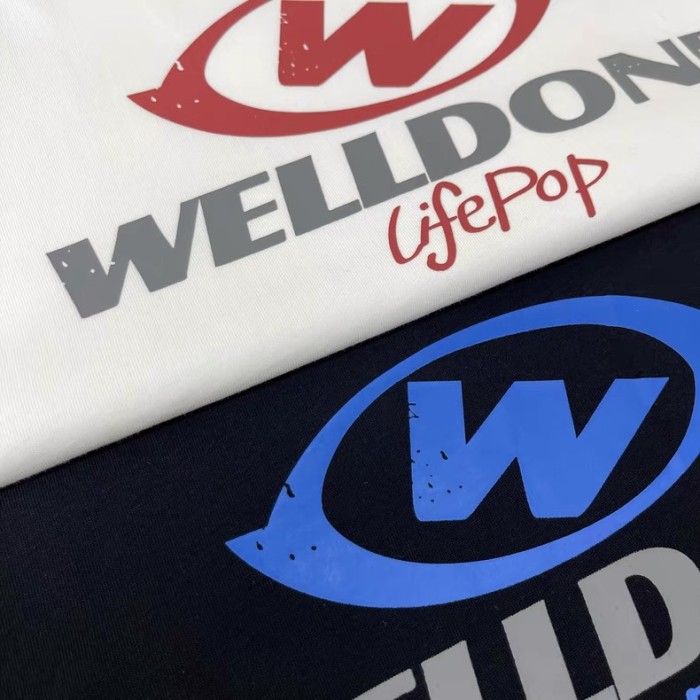 Welldone American Printed Cotton Short-Sleeved T-Shirt