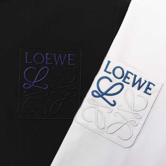 Loewe Logo Embroidered Cotton-Jersey T-Shirt