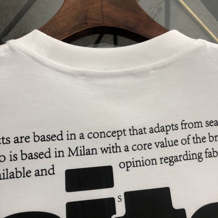 OFF-WHITE Shared Skate Logo Cotton T-shirt