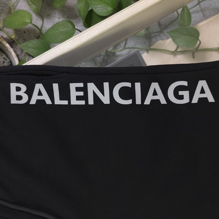 Balenciaga Reflective Logo Print Shorts