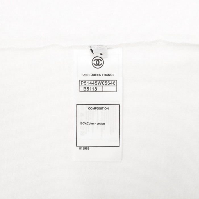 Chanel Chest Logo Short Sleeve T-Shirt