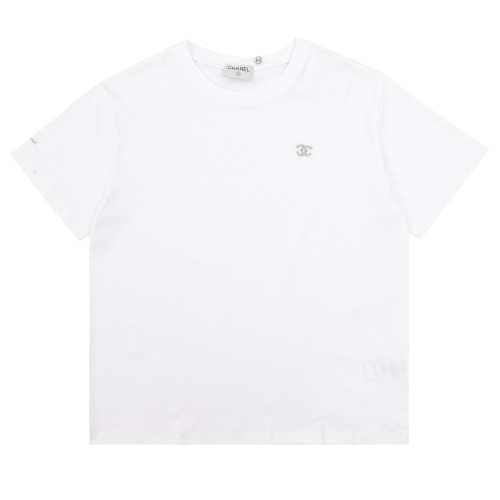 Chanel Embroidered Cotton Short Sleeve T-Shirt