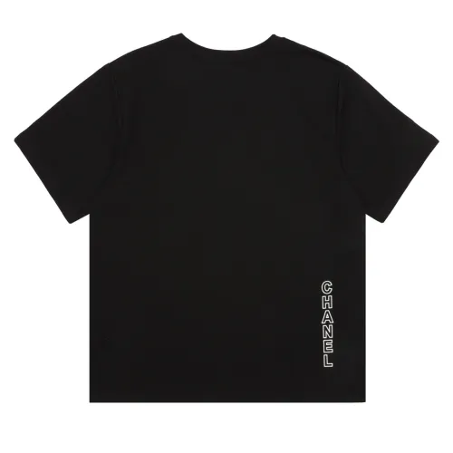 CHANEL LOGO COTTON SHORT SLEEVE T-SHIRT