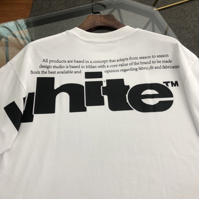 OFF-WHITE Shared Skate Logo Cotton T-shirt