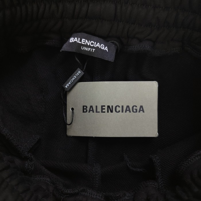 Balenciaga Graffiti Bb Logo Shorts