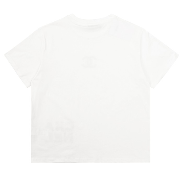 Chanel Chest Logo Short Sleeve T-Shirt