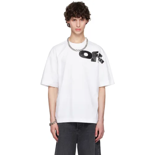 OFF-WHITE Shared Skate Logo Cotton T-shirt