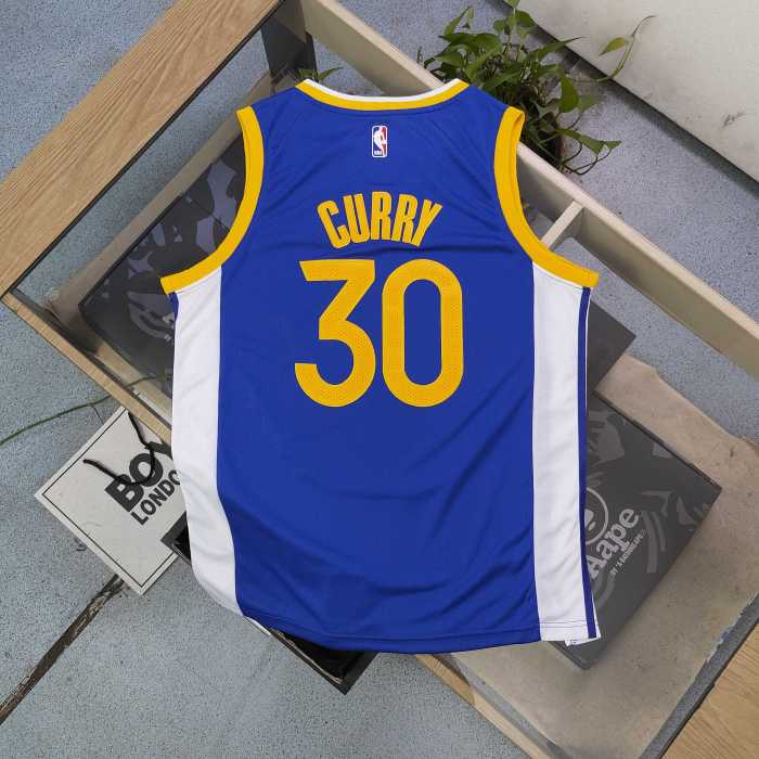 NBA Nike Warriors Curry Embroidered No. 30 Jersey Basketball Jersey