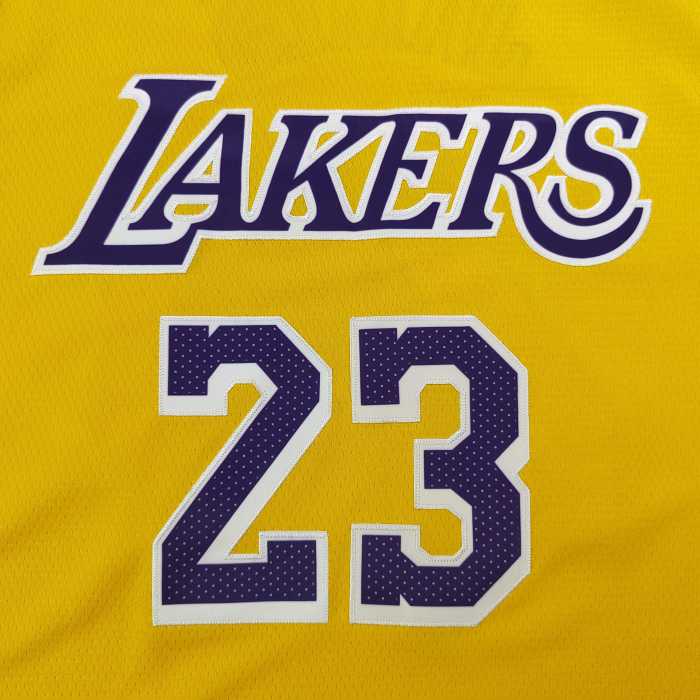 NBA Nike Los Angeles Lakers LeBron James No. 23 embroidered jersey basketball uniform s-2xl