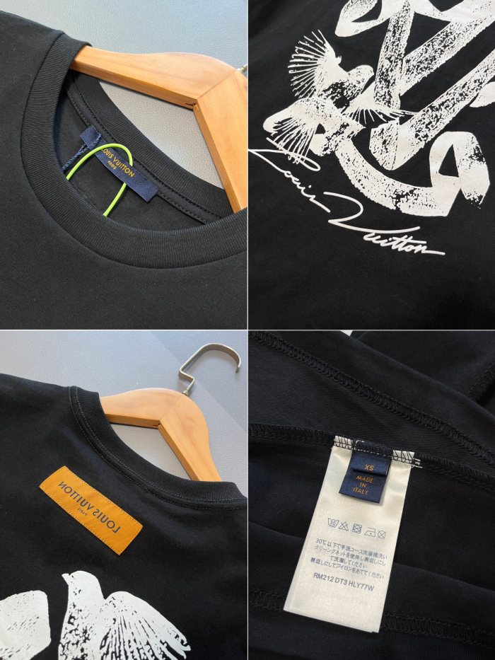 Louis Vuitton Peace Dove Sketch Short Sleeve T-shirt