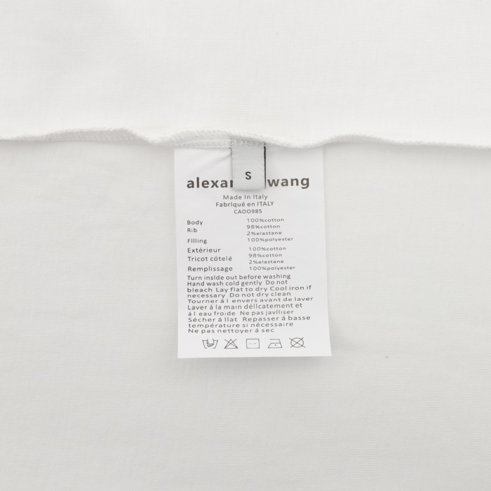 Alexander Wang Washed LOGO Short Sleeve T-Shirt