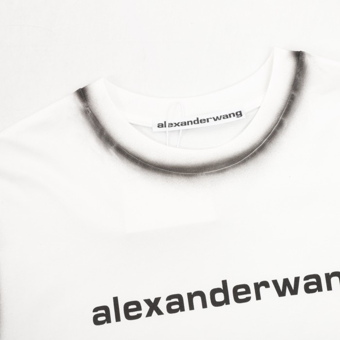 Alexander Wang Washed LOGO Short Sleeve T-Shirt