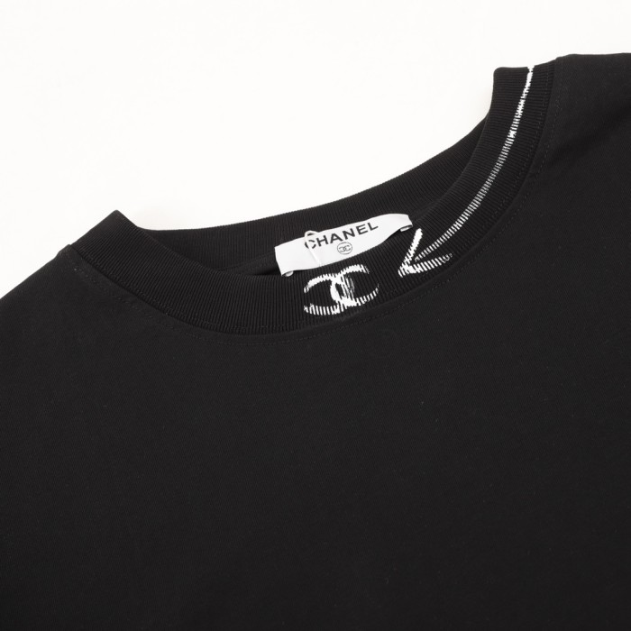 Chanel Graffiti Logo Short Sleeve T-Shirt