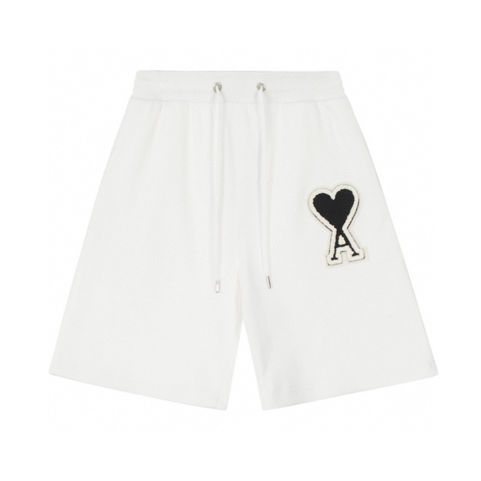 AMI PARIS EMBROIDERED SHORTS