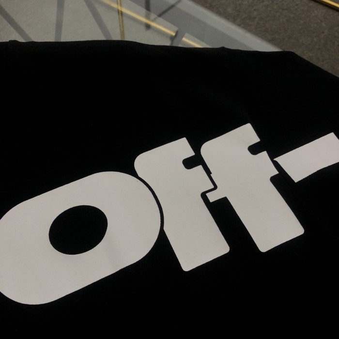 OFF-WHITE Shared Skate Logo Cotton T-shirt