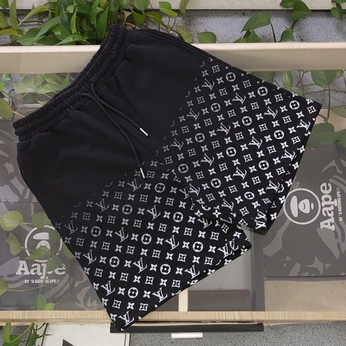 Louis Vuitton Jacquard Logo Print Shorts