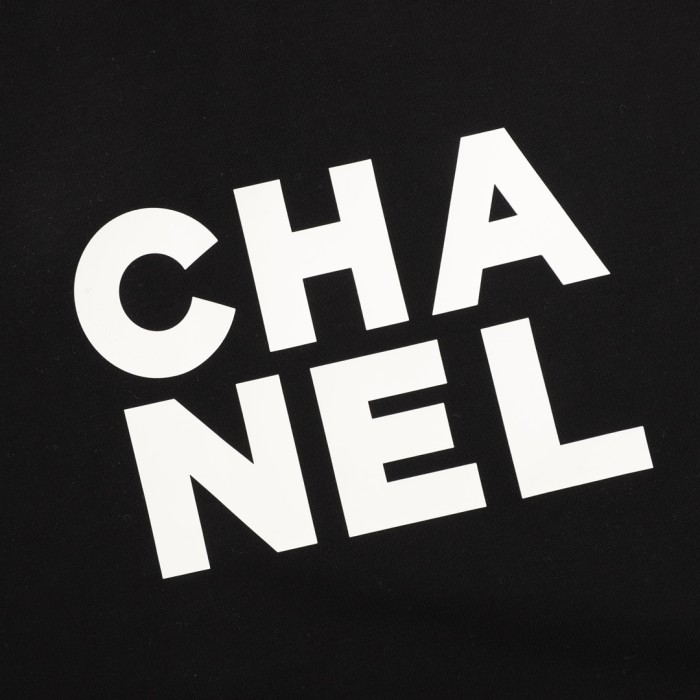 Chanel Chest Logo Short Sleeve T-Shirt