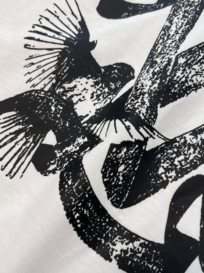 Louis Vuitton Peace Dove Sketch Short Sleeve T-shirt