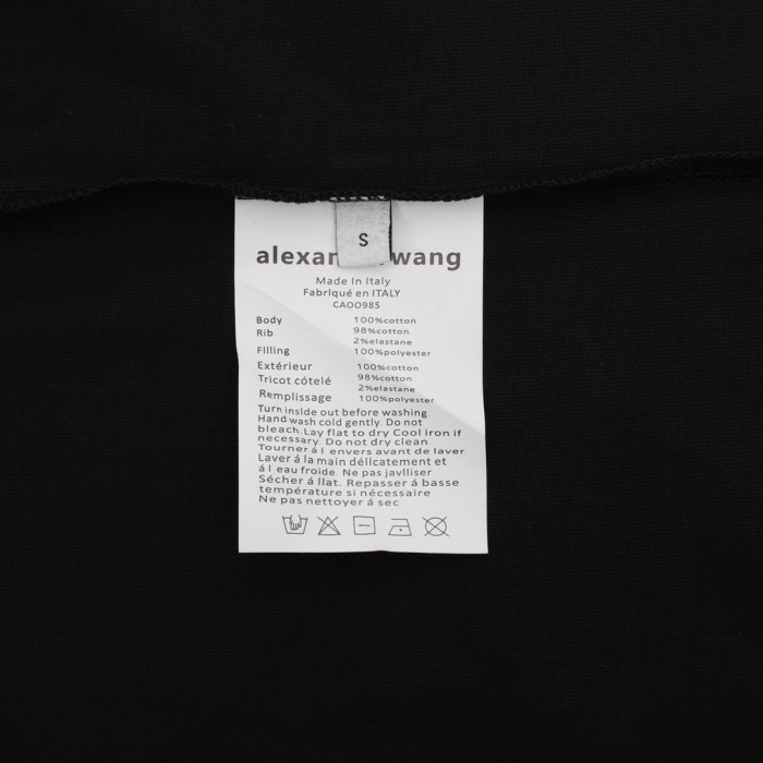Alexander Wang Washed LOGO Short Sleeve T-Shirt