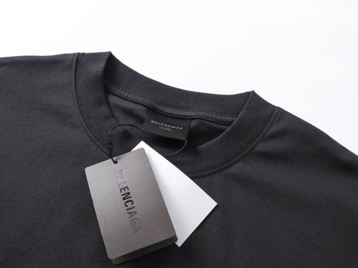 Balenciaga Crown Wheat Ear Short Sleeve T-Shirt