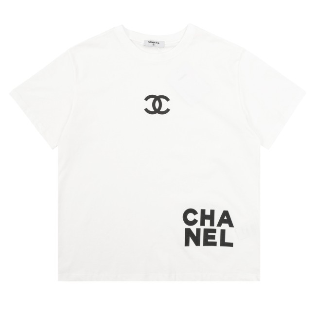 Chanel Chest Logo Short Sleeve T-Shirt