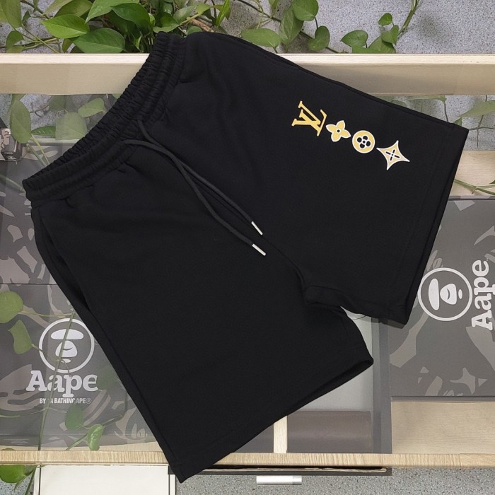 Louis Vuitton Four-Leaf Clover Logo Print Shorts