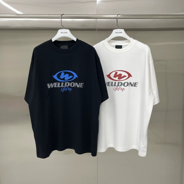 Welldone American Printed Cotton Short-Sleeved T-Shirt