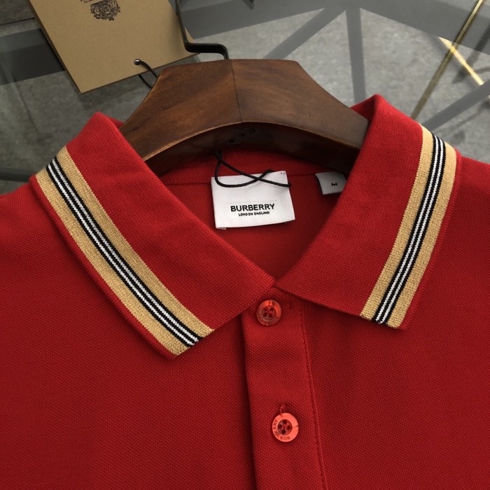 Burberry Icon Stripe Placket Piqué Polo Shirt