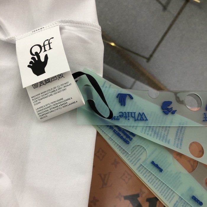 OFF-WHITE Shared Skate Logo Cotton T-shirt