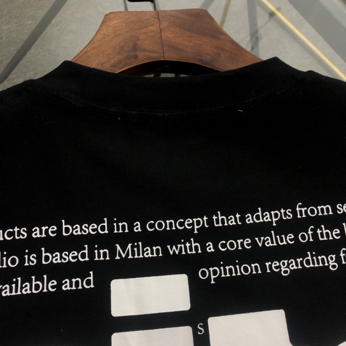 OFF-WHITE Shared Skate Logo Cotton T-shirt