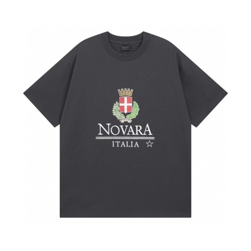 Balenciaga Crown Wheat Ear Short Sleeve T-Shirt