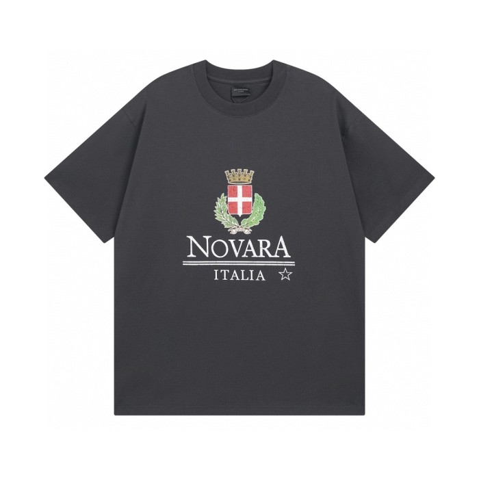 Balenciaga Crown Wheat Ear Short Sleeve T-Shirt