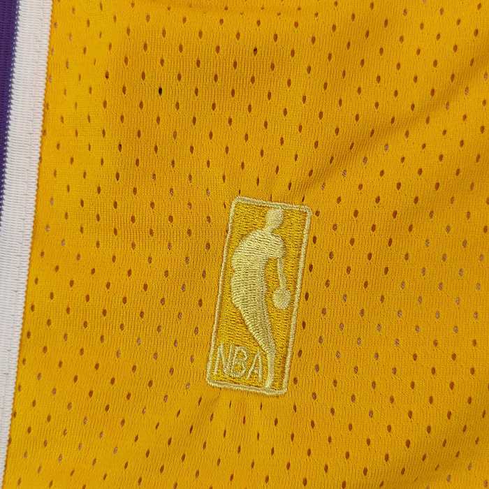 NBA Nick Mitchell & Ness Just Don co-branded Los Angeles Lakers embroidered letter logo quick-drying basketball shorts