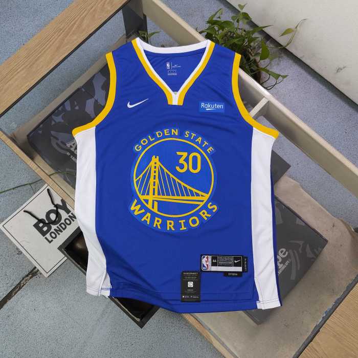 NBA Nike Warriors Curry Embroidered No. 30 Jersey Basketball Jersey