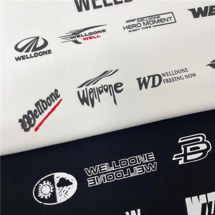 Welldone Printed Cotton Short-Sleeved T-Shirt