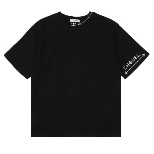 Chanel Graffiti Logo Short Sleeve T-Shirt
