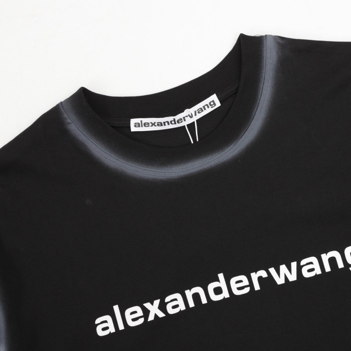 Alexander Wang Washed LOGO Short Sleeve T-Shirt