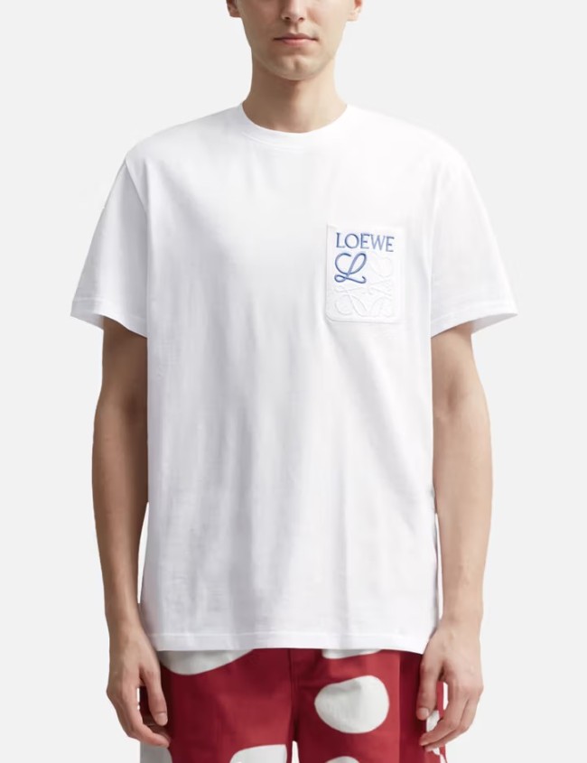 Loewe Logo Embroidered Cotton-Jersey T-Shirt