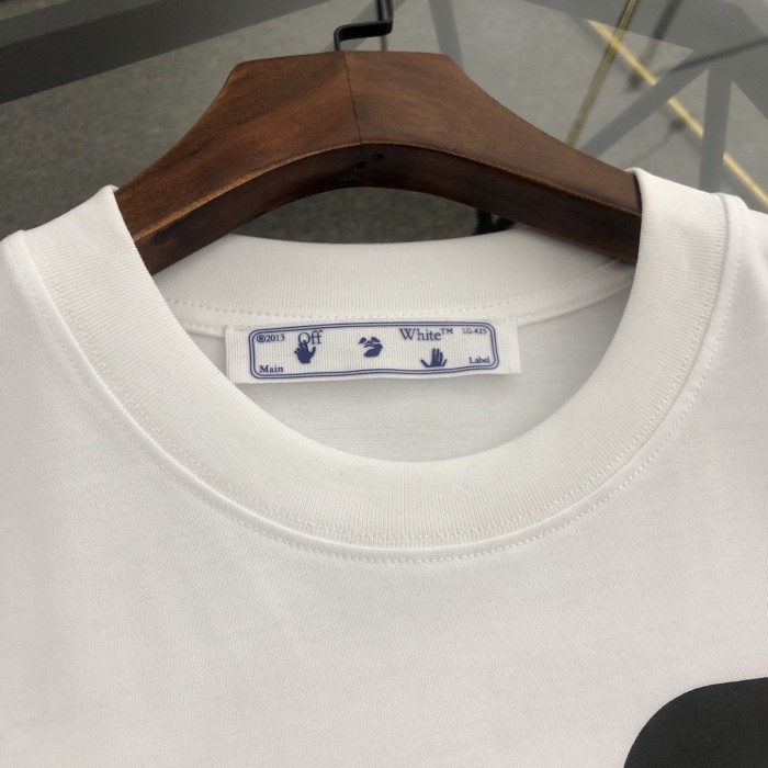 OFF-WHITE Shared Skate Logo Cotton T-shirt