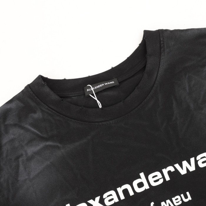 Alexander Wang LOGO Short Sleeve T-shirt
