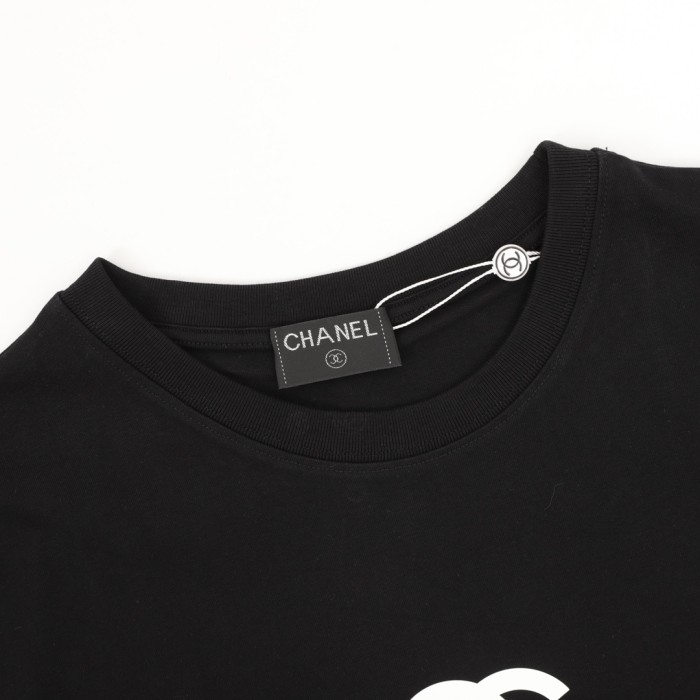 Chanel Chest Logo Short Sleeve T-Shirt