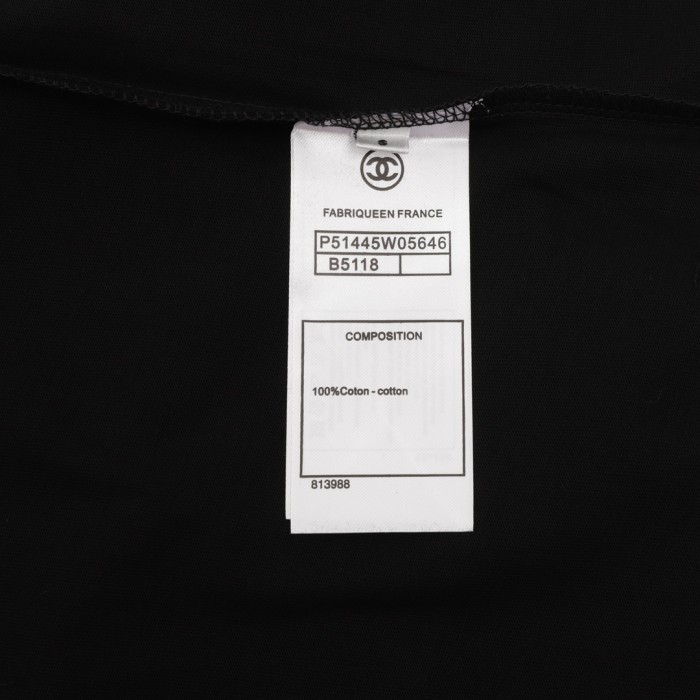 Chanel Graffiti Logo Short Sleeve T-Shirt