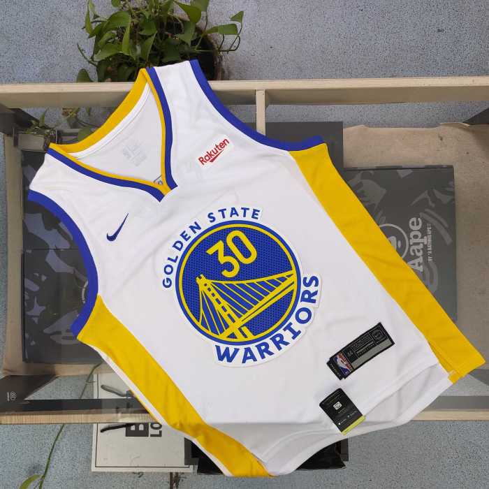NBA Nike Warriors Curry Embroidered No. 30 Jersey Basketball Jersey